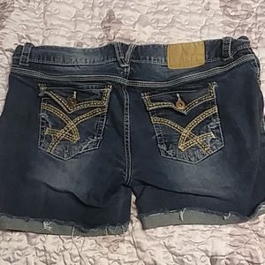 Distressed Jean Shorts